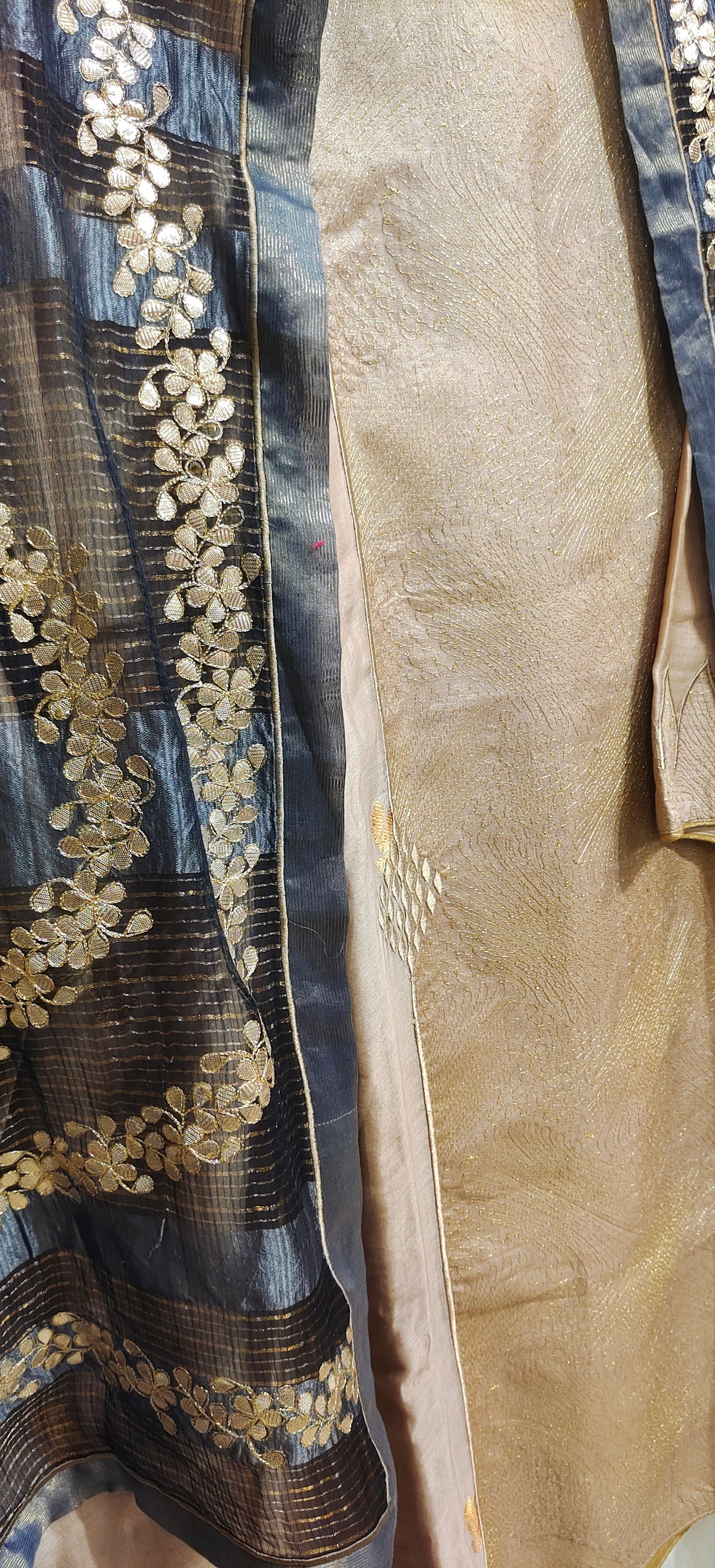 Semi Stitched Formal Chanderi Suitset