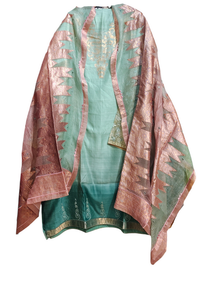 Semi Stitched Formal Chanderi Suitset