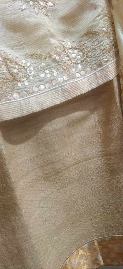 Semi Stitched Formal Chanderi Suitset