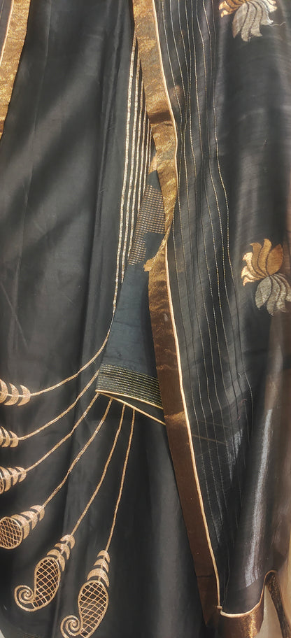 Semi Stitched Formal Chanderi Suitset