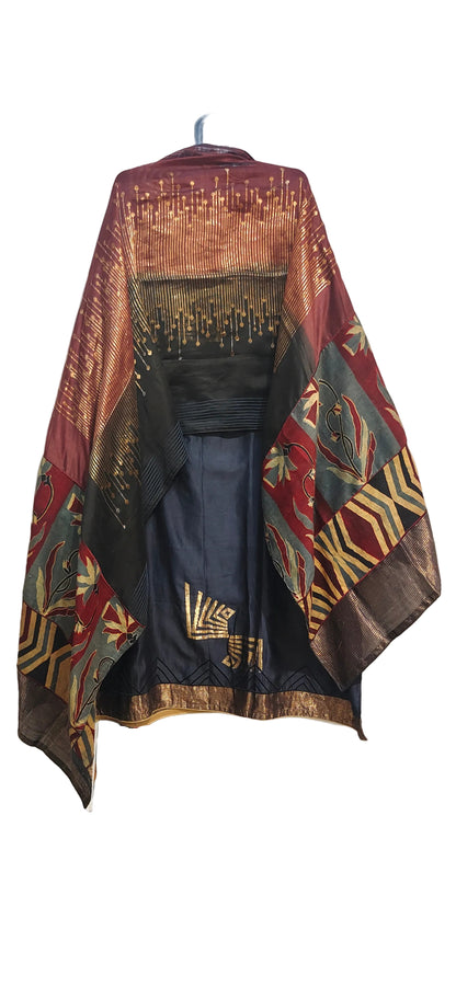 Semi Stitched Formal Chanderi Suitset