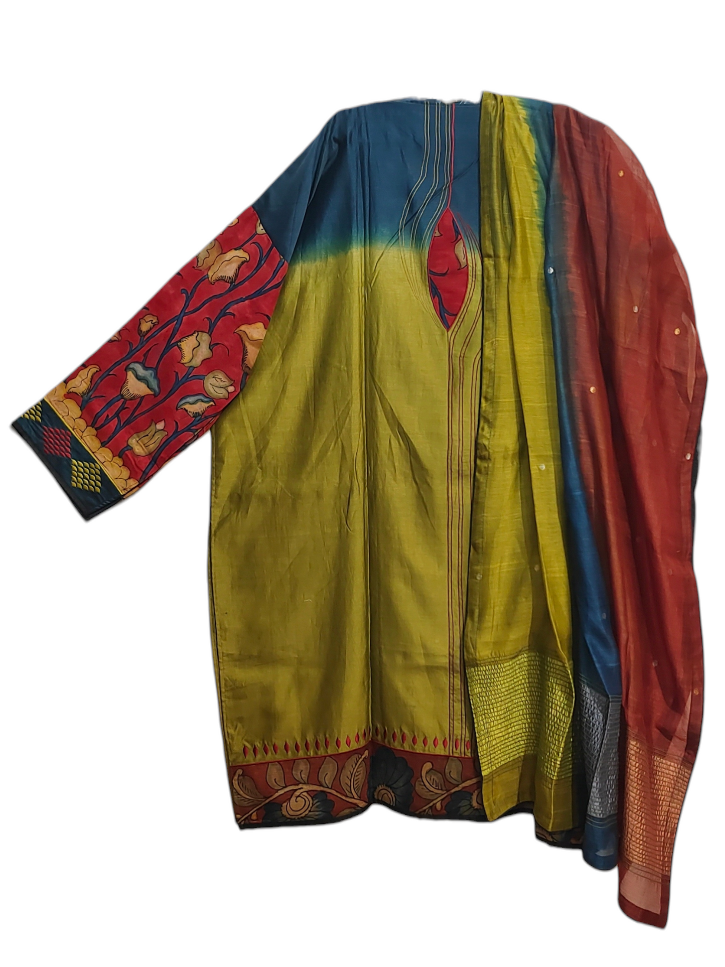 Semi Stitched Formal Chanderi Suitset