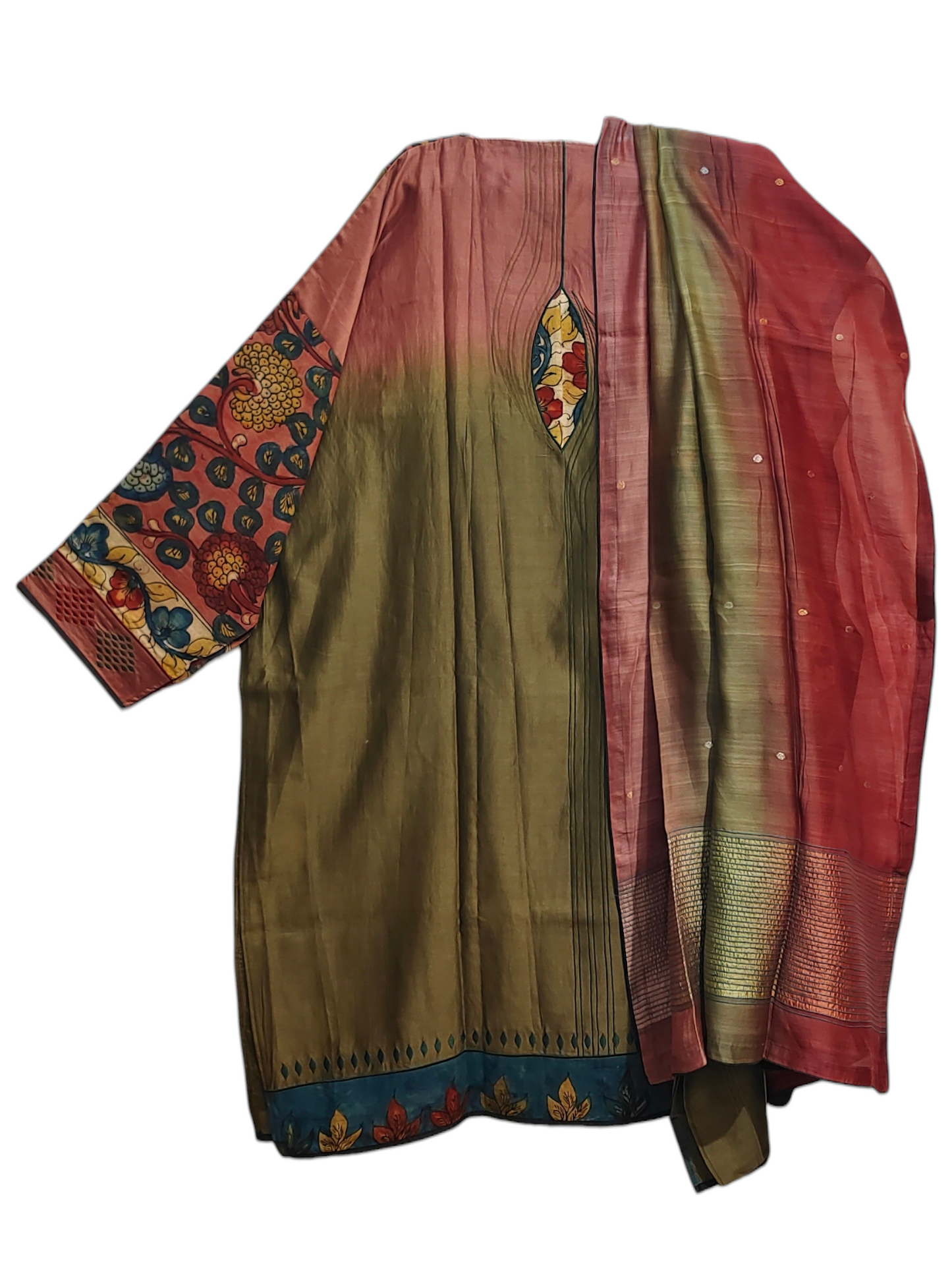 Semi Stitched Formal Chanderi Suitset
