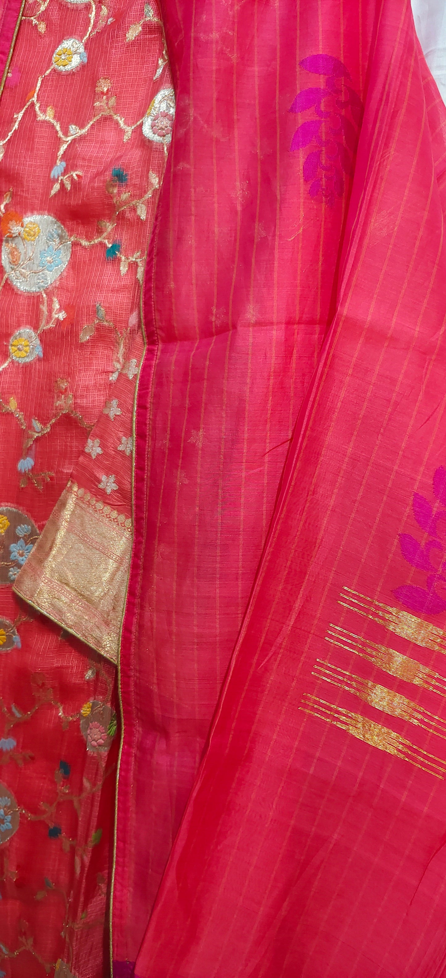 Semi Stitched Formal Chanderi Suitset