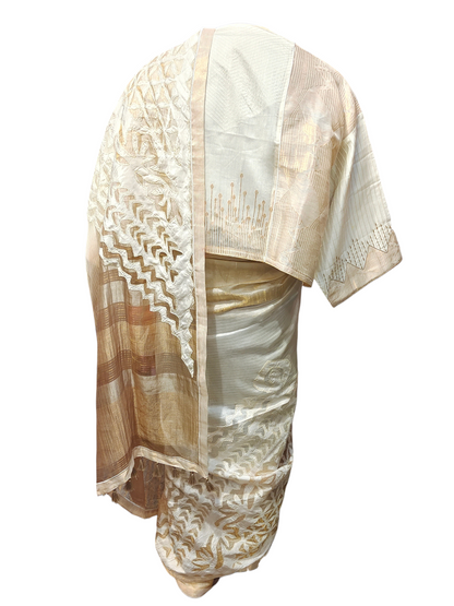 Formal Silk Katabh cutowork Saree