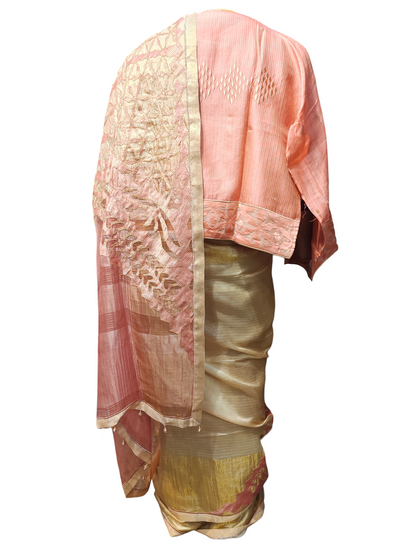 Formal Silk Katabh cutwork saree