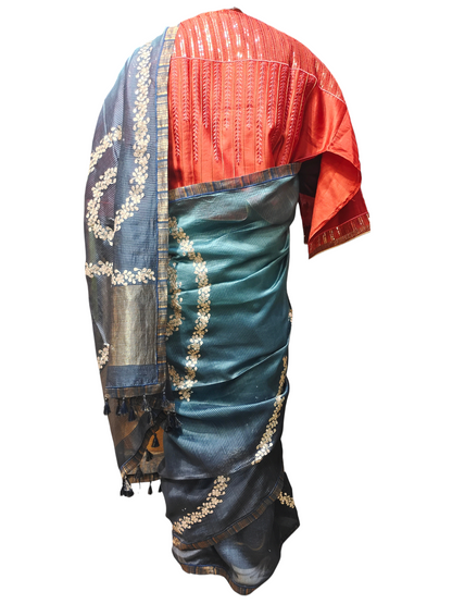 Formal Silk Gota embroidery Saree