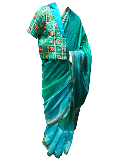 Formal Silk Paisley Zardozi saree