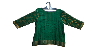 Semistitched Chanderi Ɓlouse
