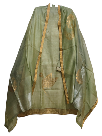 Semi Stitched Formal Chanderi Suitset