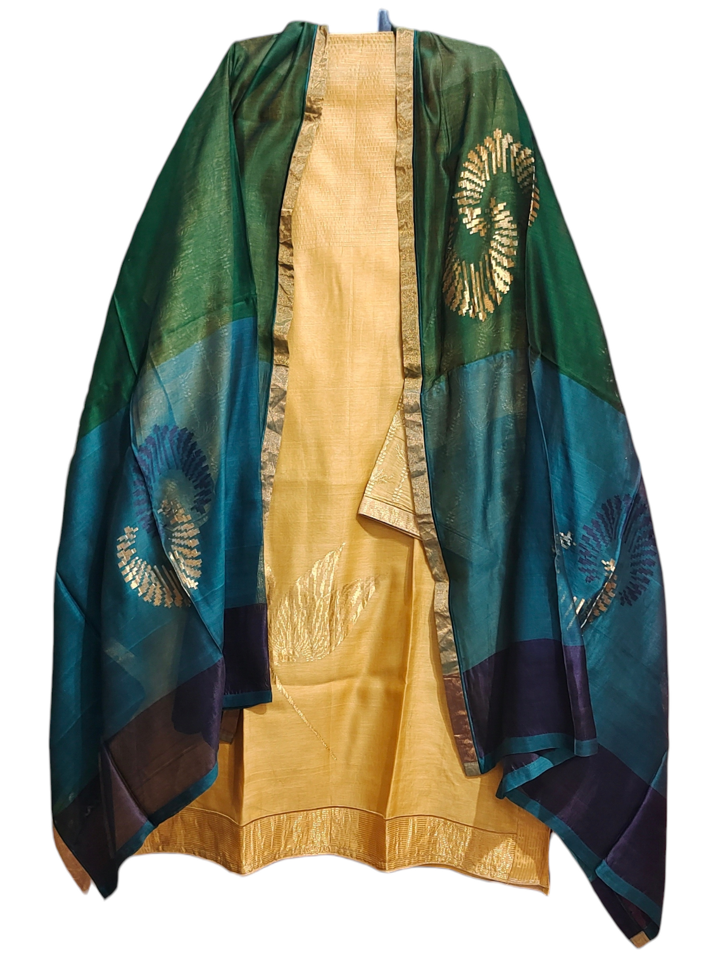 Semi Stitched Formal Chanderi Suitset