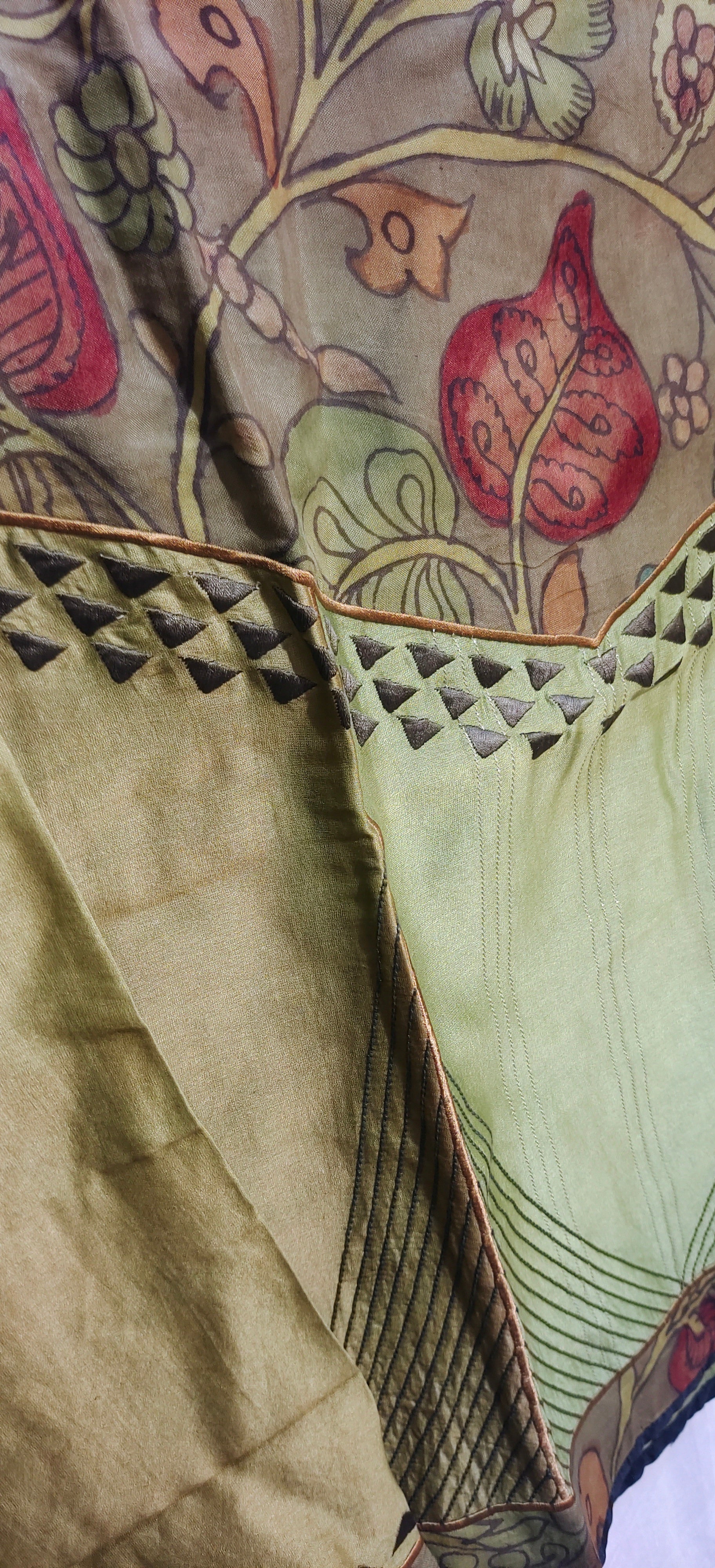 Semistitched kalamkari Blouse VISHAL KAPUR STUDIO