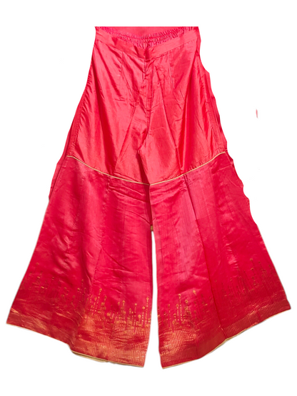 Formal chanderi Embroidered Palazzo pant