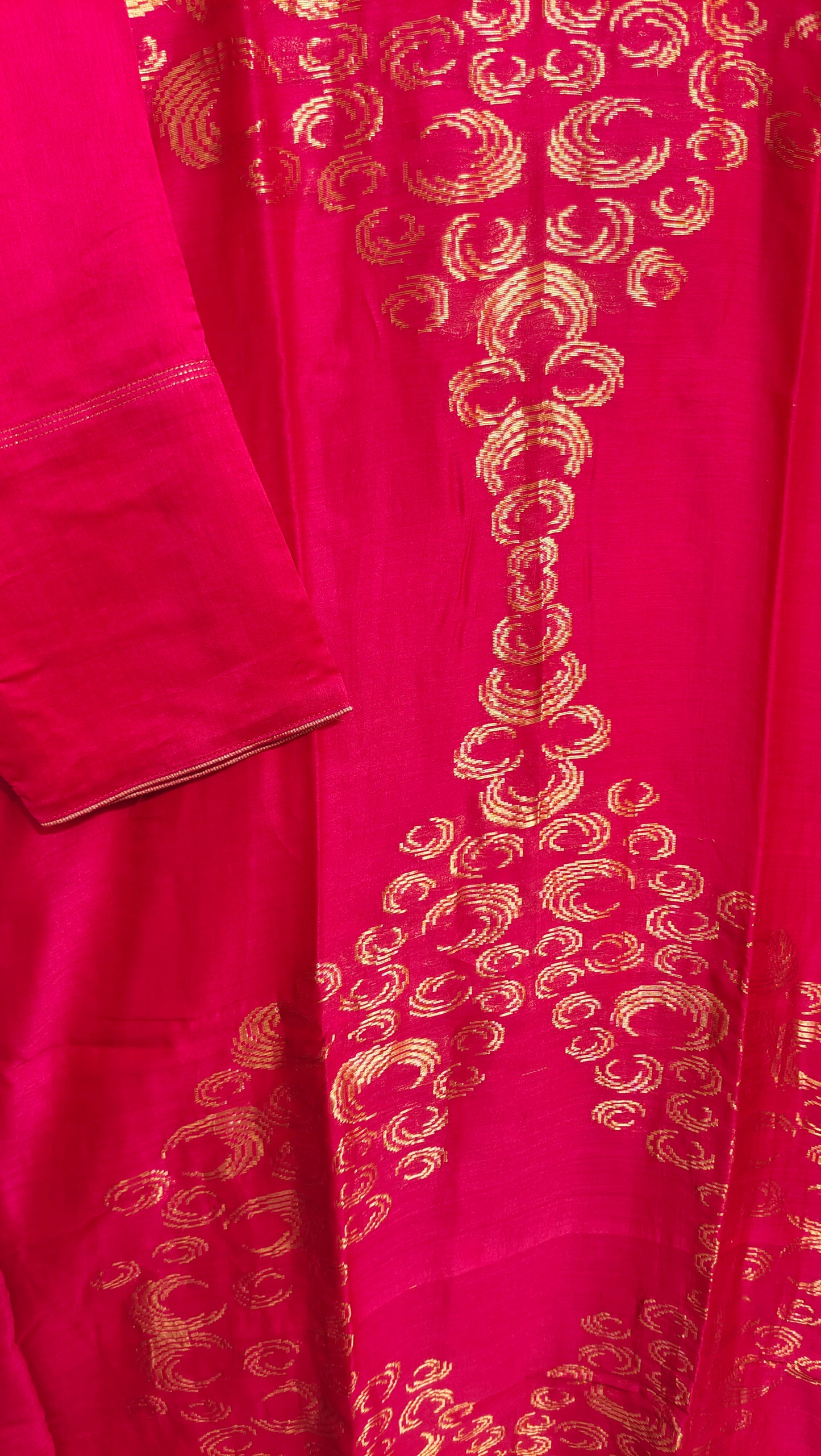 Indowestern chanderi formal dress- Ready size 42