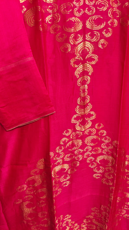 Indowestern chanderi formal dress- Ready size 42