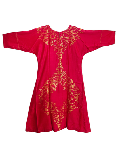 Indowestern chanderi formal dress- Ready size 42