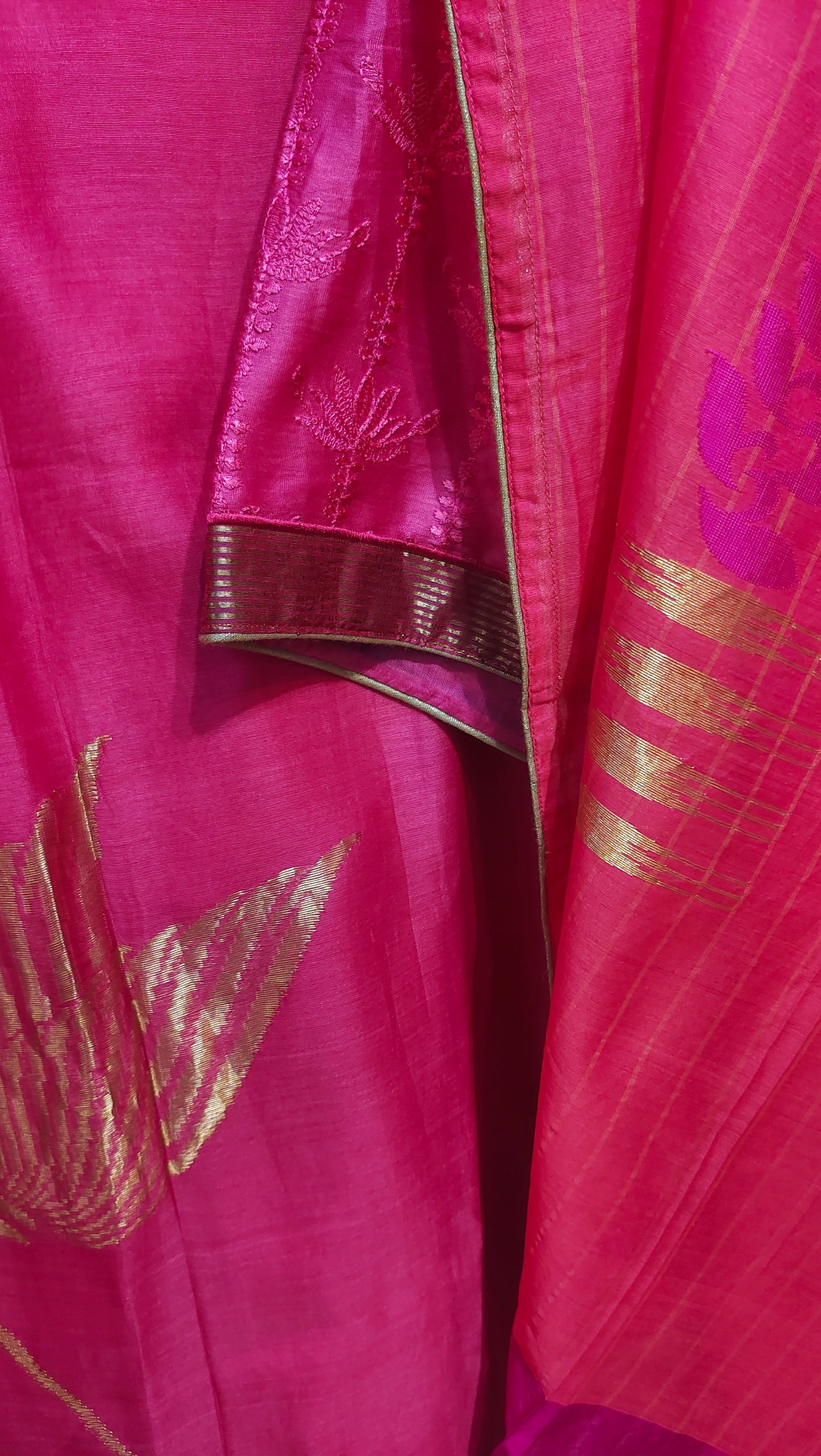 Semi Stitched Formal Chanderi Suitset