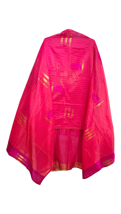 Semi Stitched Formal Chanderi Suitset