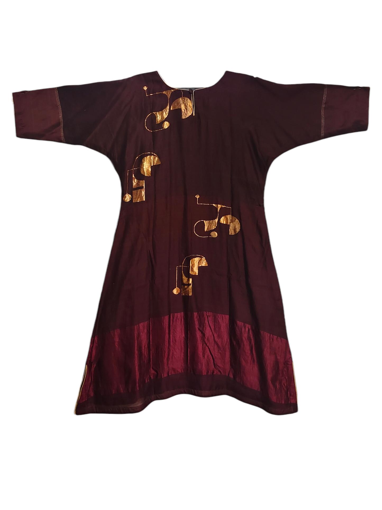 Indowestern chanderi formal dress- Ready size 42