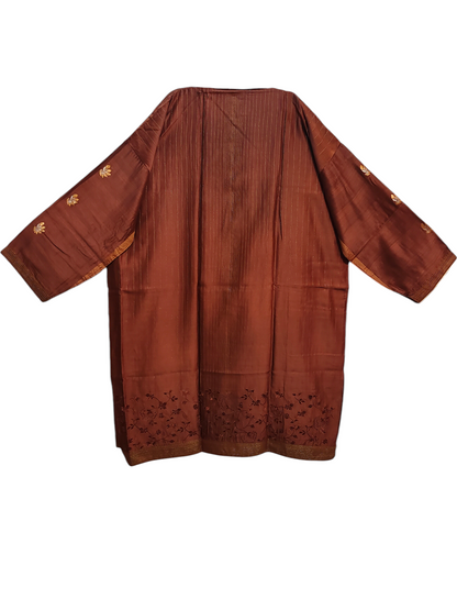 Semi Stitched Formal Chanderi Kurta