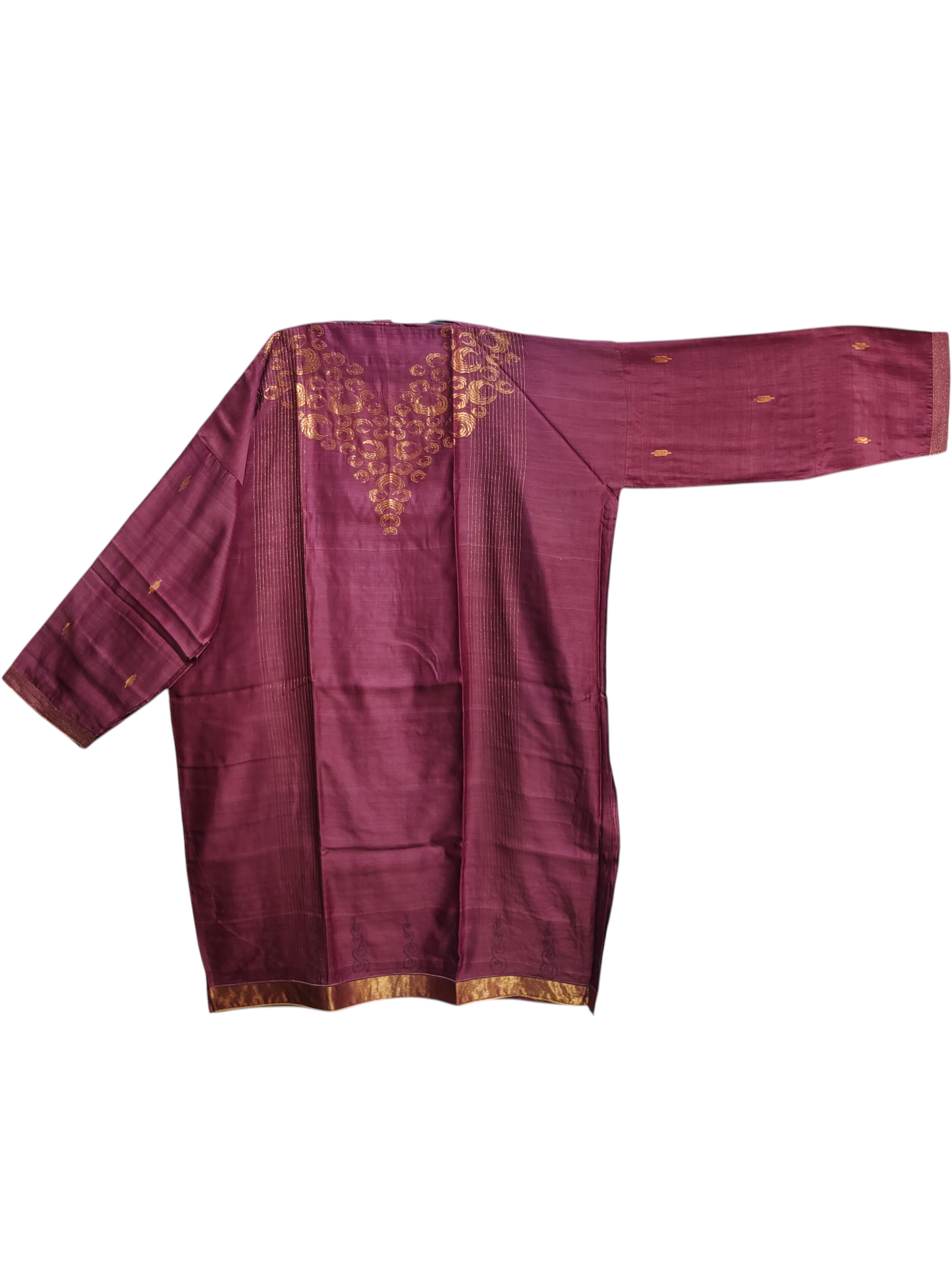 Semi Stitched Formal Chanderi Kurta