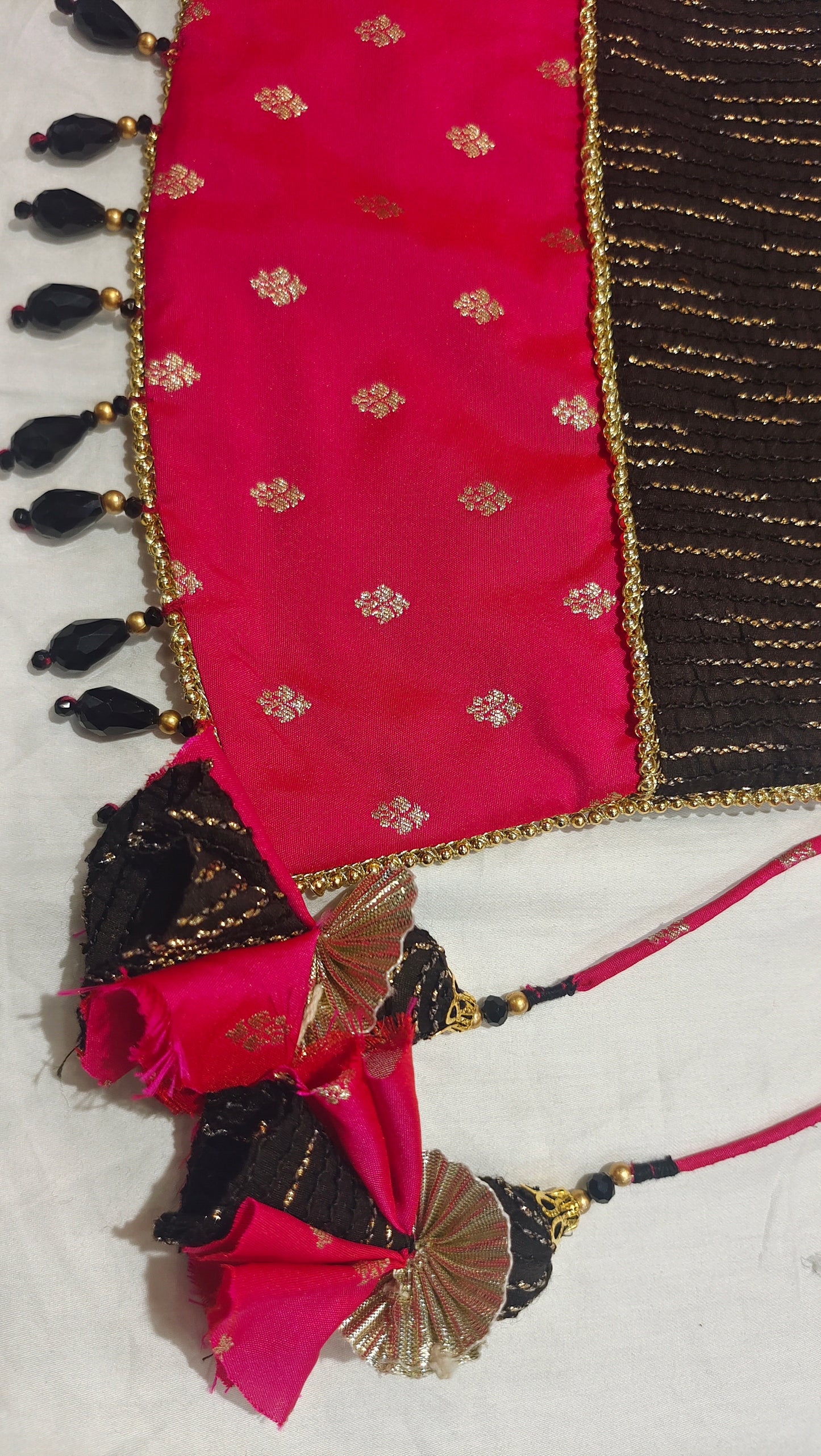 Noir & Ruby Chanderi Potli Bag