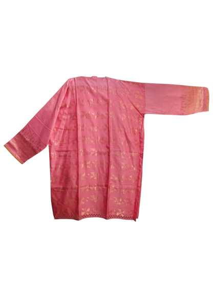Semi Stitched Chanderi Formal Suitset
