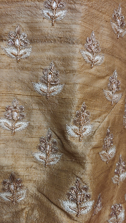 Formal Silk Paisley Zardozi saree