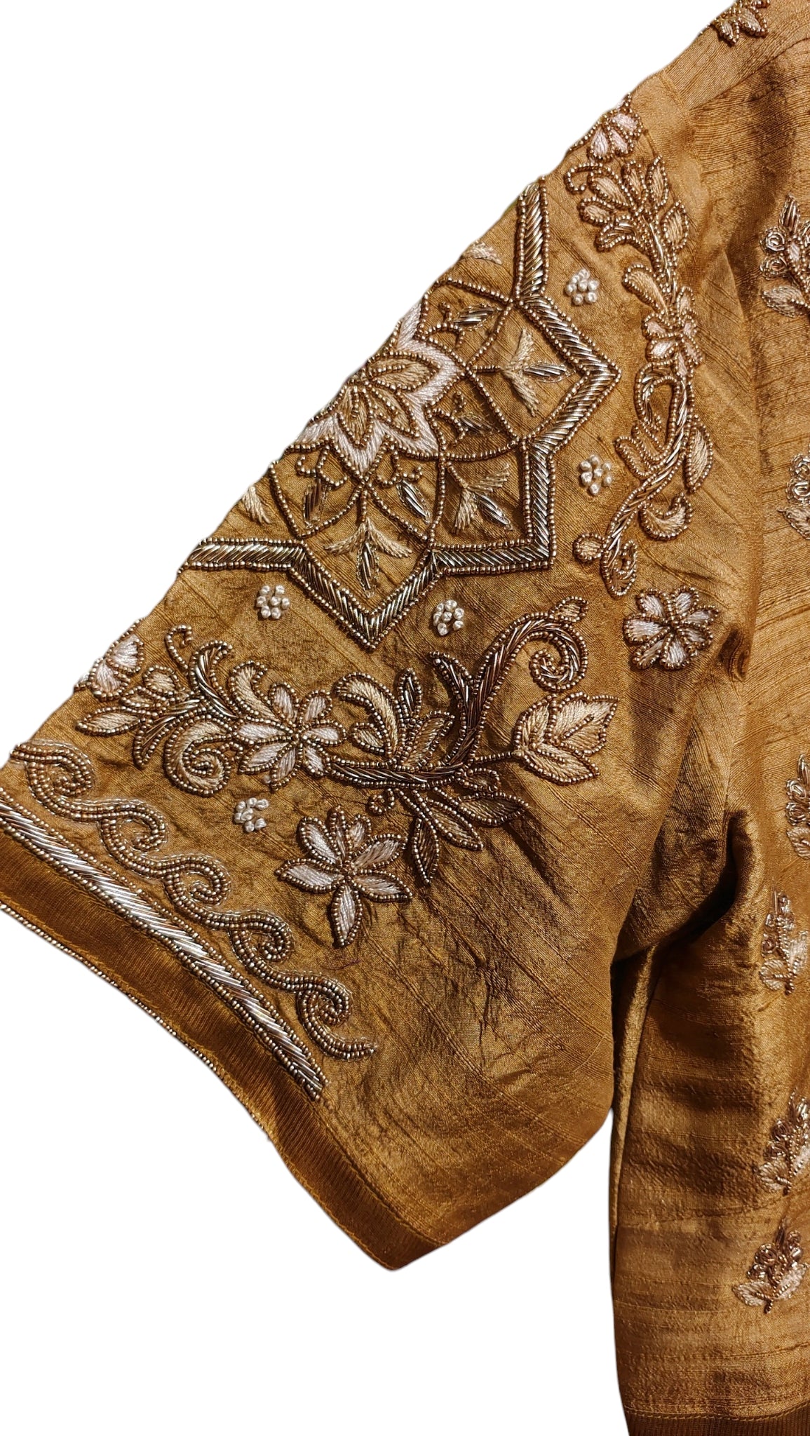 Formal Silk Paisley Zardozi saree