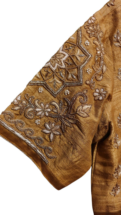 Formal Silk Paisley Zardozi saree