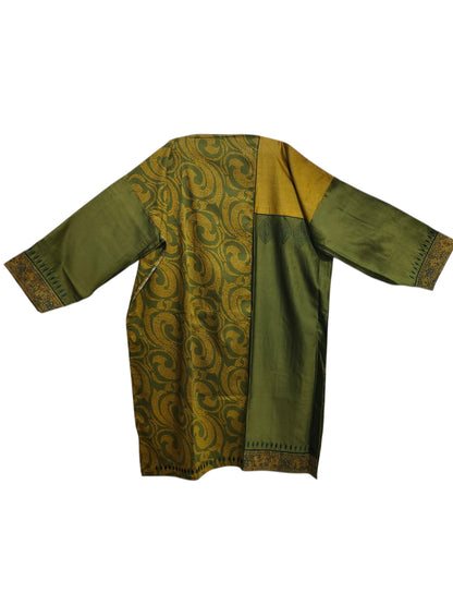 Semi Stitched Chanderi Formal Suitset