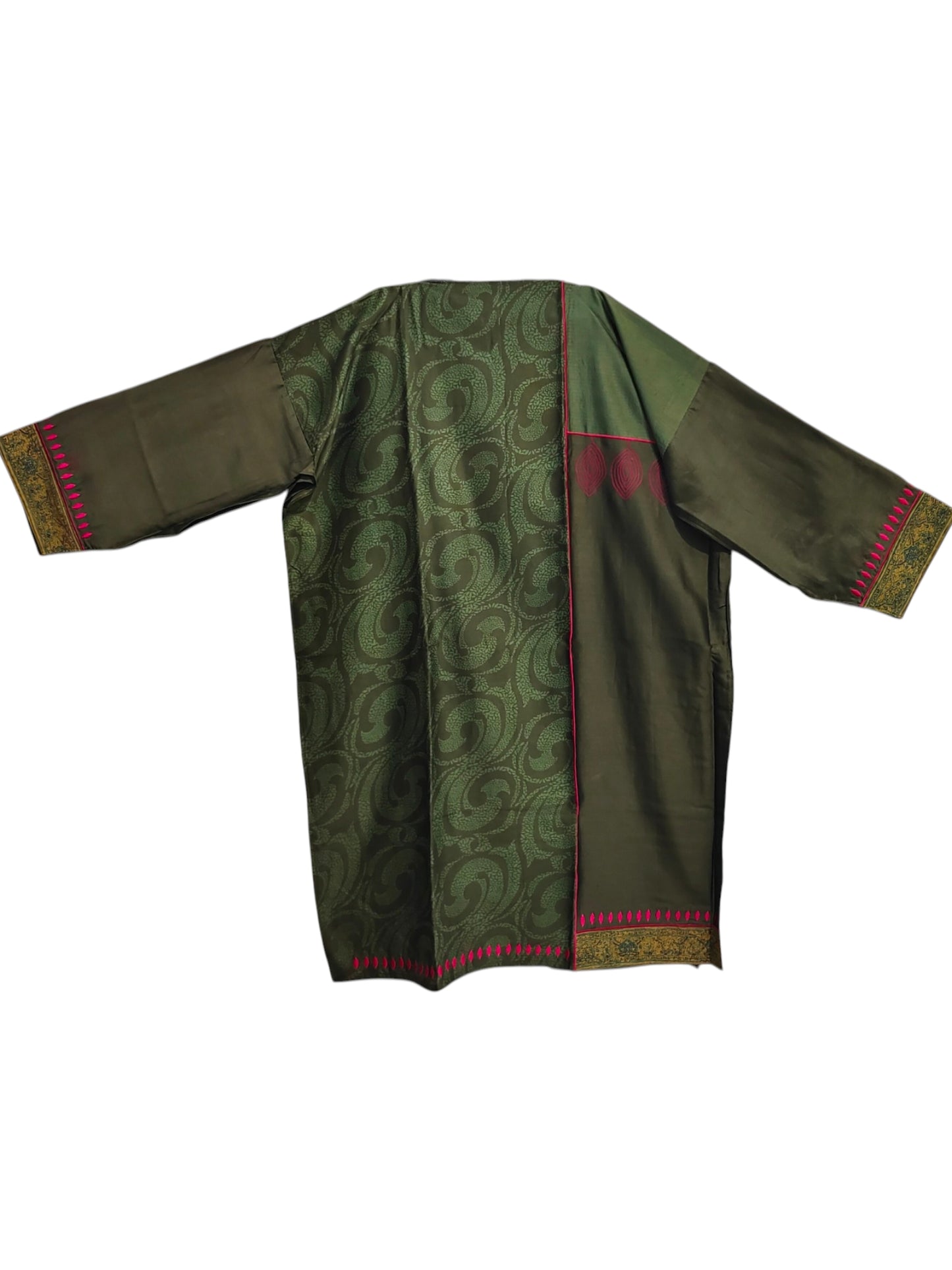 Semi Stitched Chanderi Formal Suitset