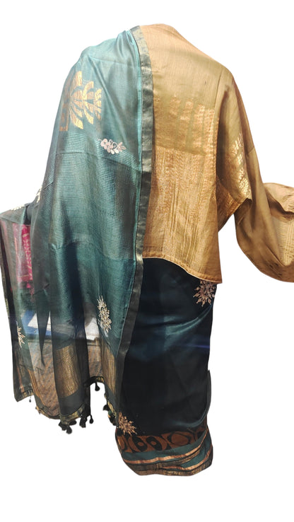 Formal Chanderi gota marodi embroidered Saree