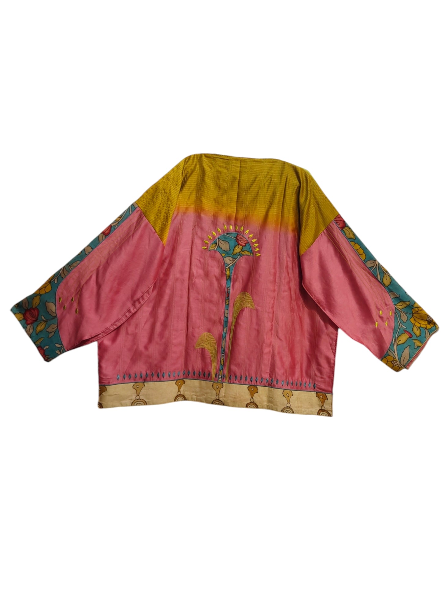 Semi Stitched Chanderi Kalamkari Short Tunic