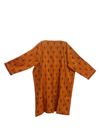Semi Stitched Cotton Smart Casual kurta