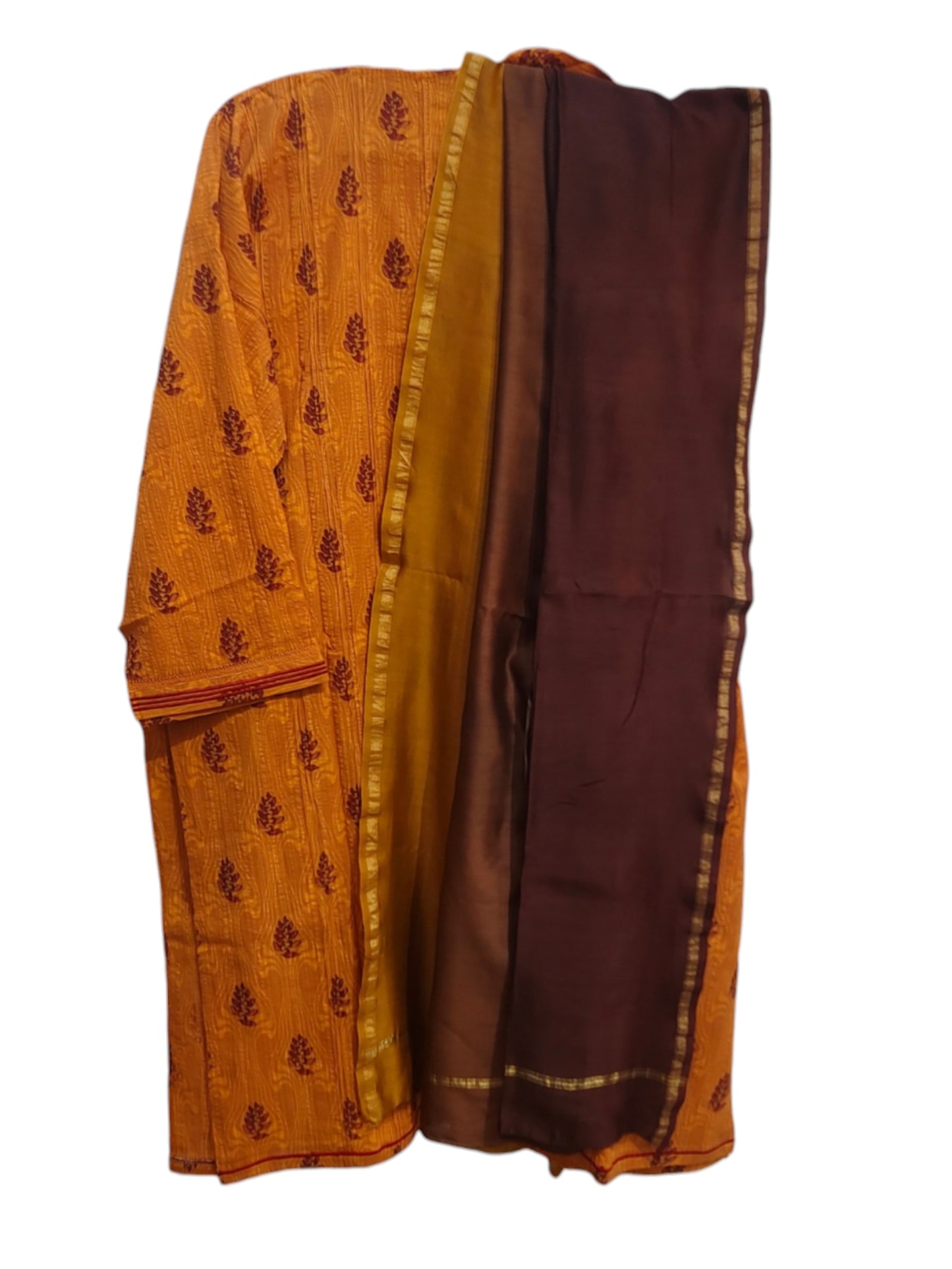 Semi Stitched Cotton Casual Suitset