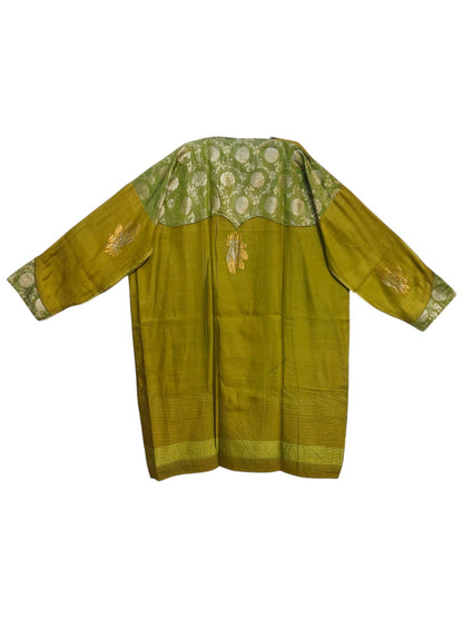 Semi Stitched Chanderi  Formal kurta