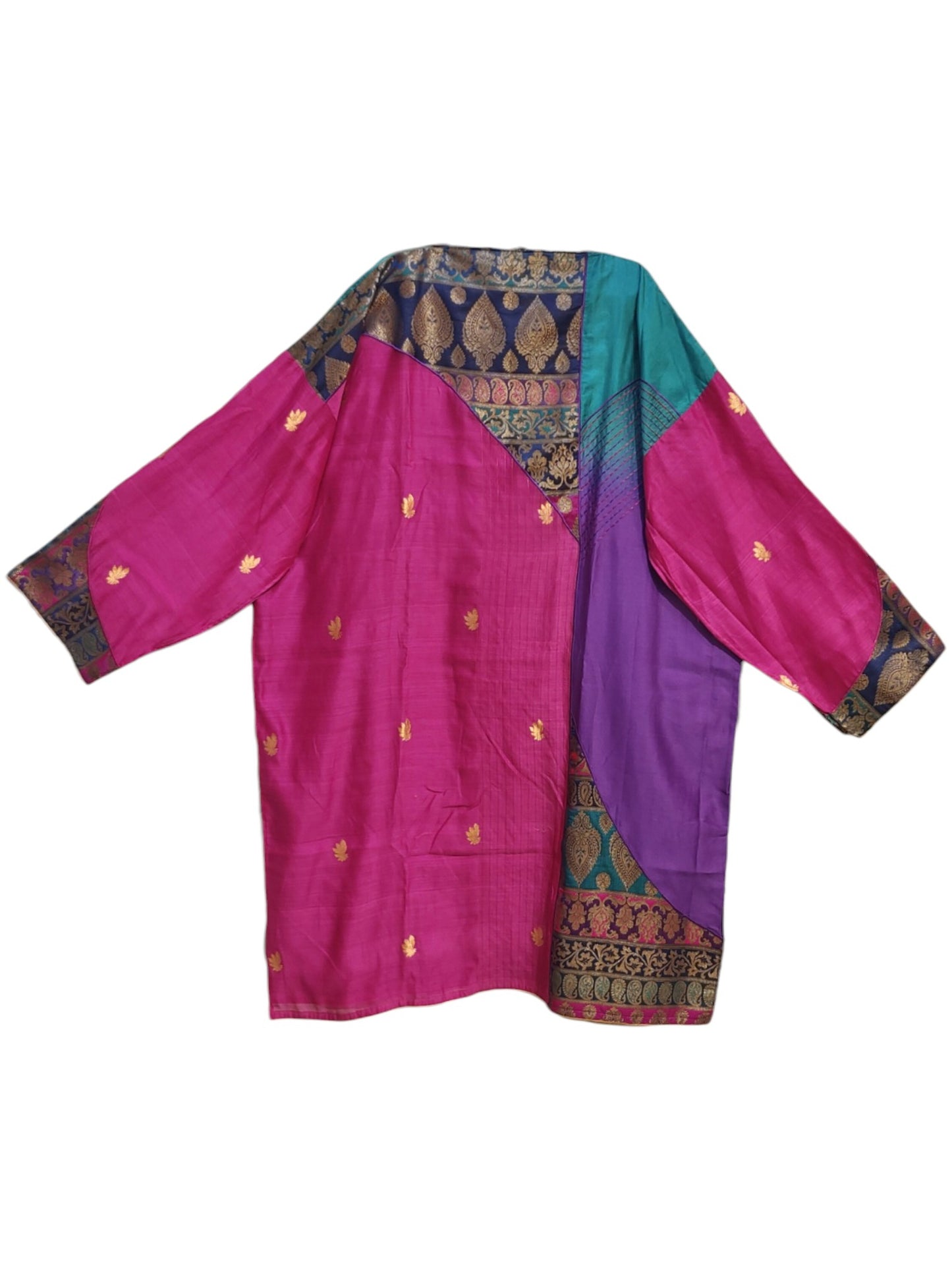 Semi Stitched Chanderi Formal Suitset