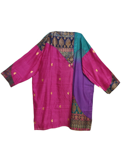 Semi Stitched Chanderi Formal Suitset