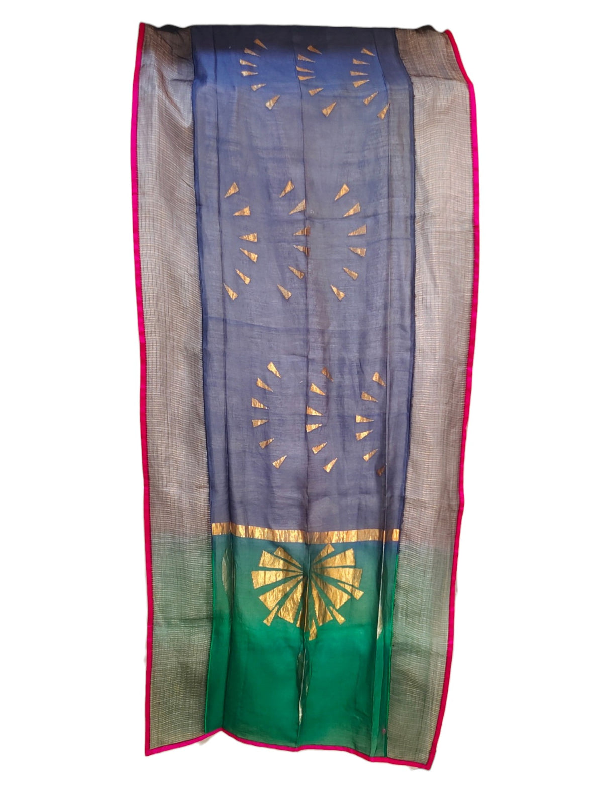 Semi Stitched Chanderi Formal Suitset