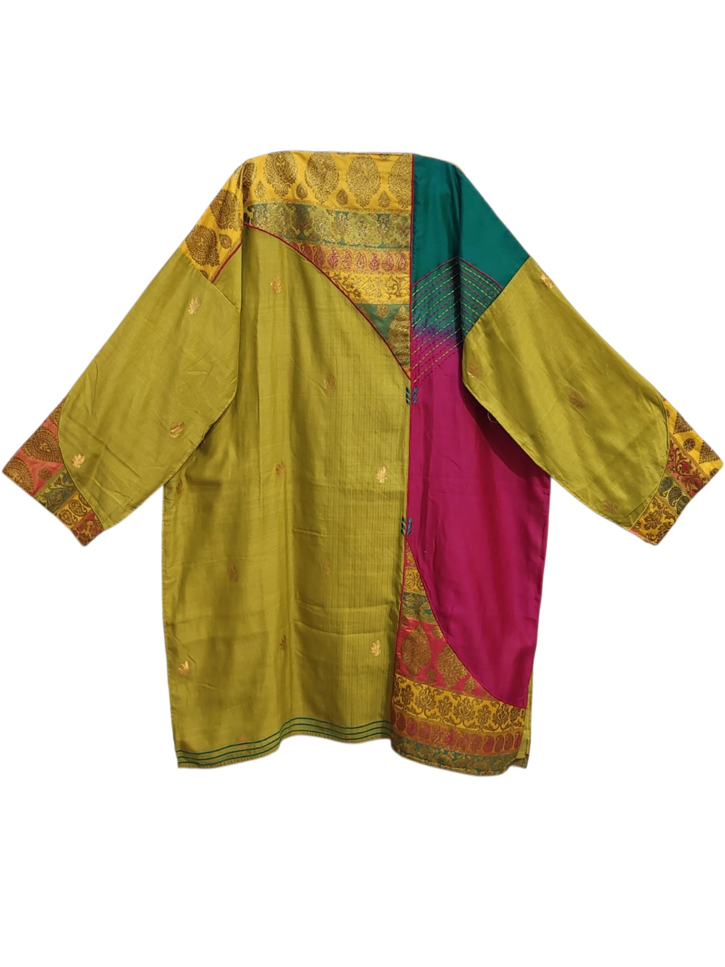 Semi Stitched Chanderi Formal Suitset