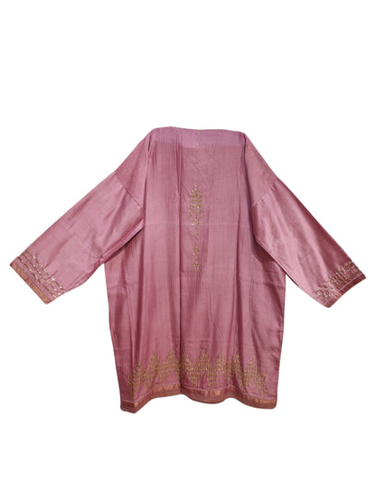 Semi Stitched Chanderi  Formal kurta