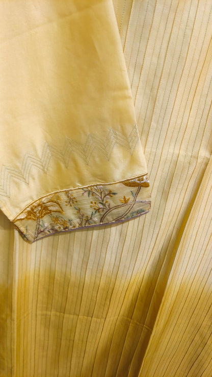 Semi Stitched Chanderi  Formal kurta