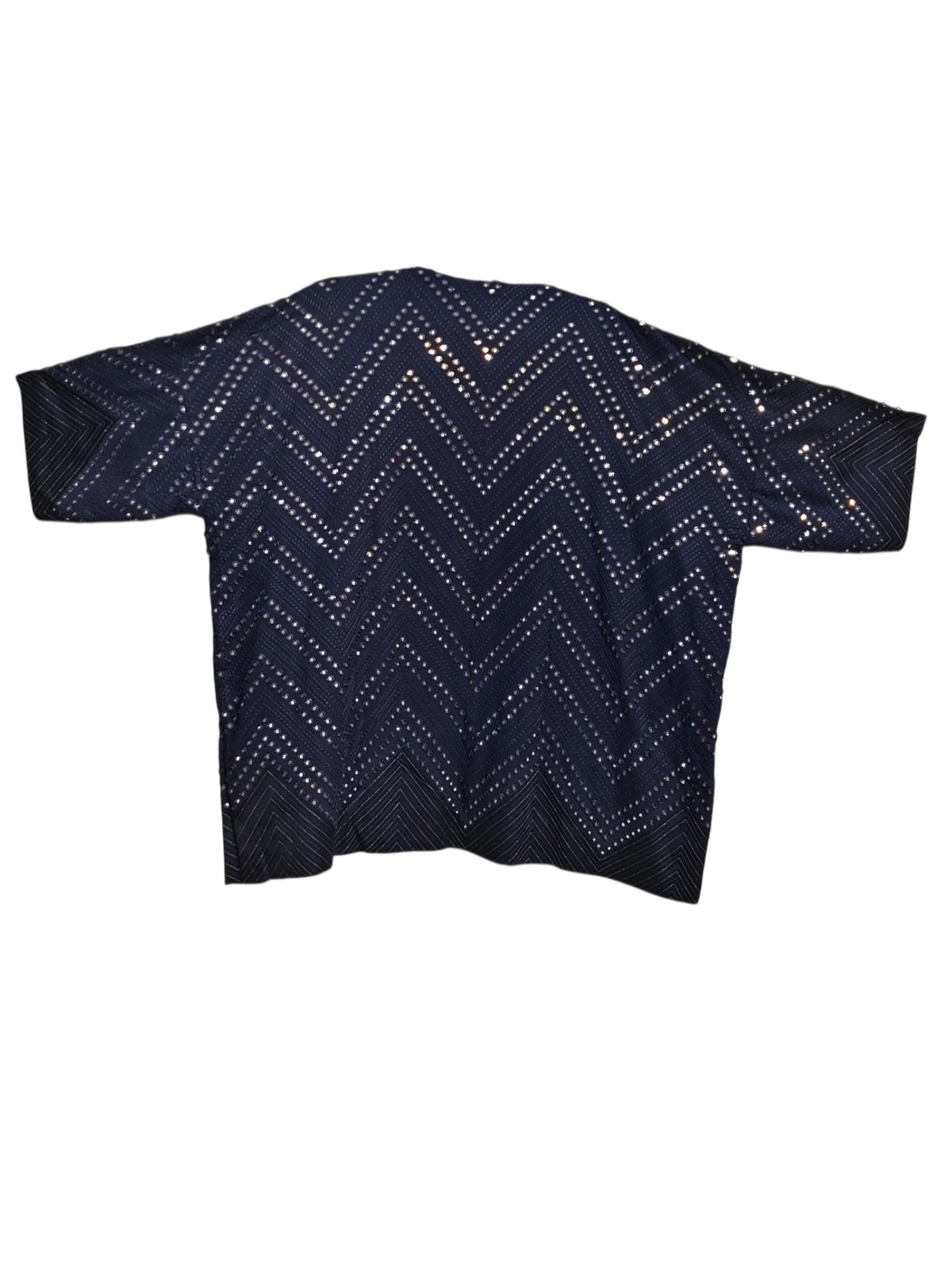 Formal Avi Midnight Navy Chevron Embellished Jacket