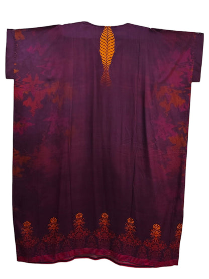 Stitched Cotton mudal Digital Printed Kaftan