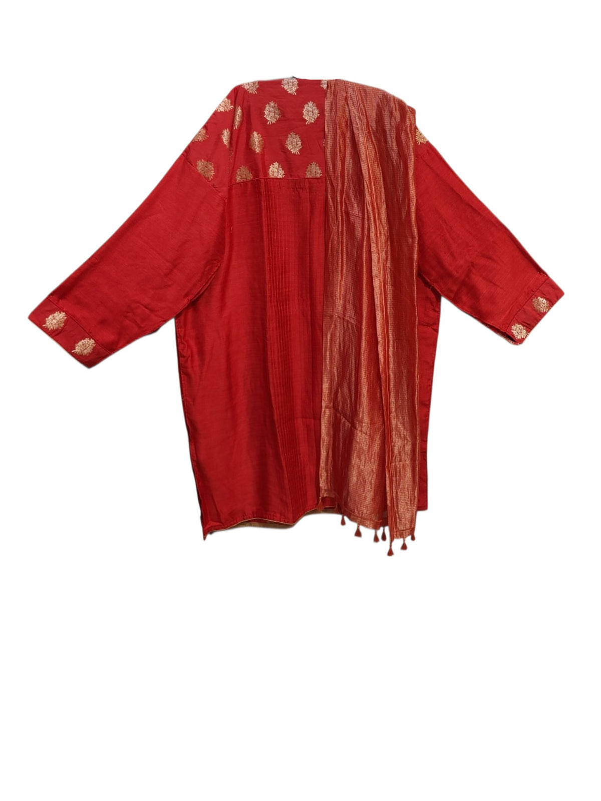 Semi Stitched Chanderi Formal Suitset