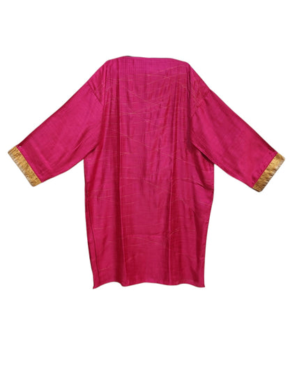 Semi Stitched Chanderi Formal Suitset