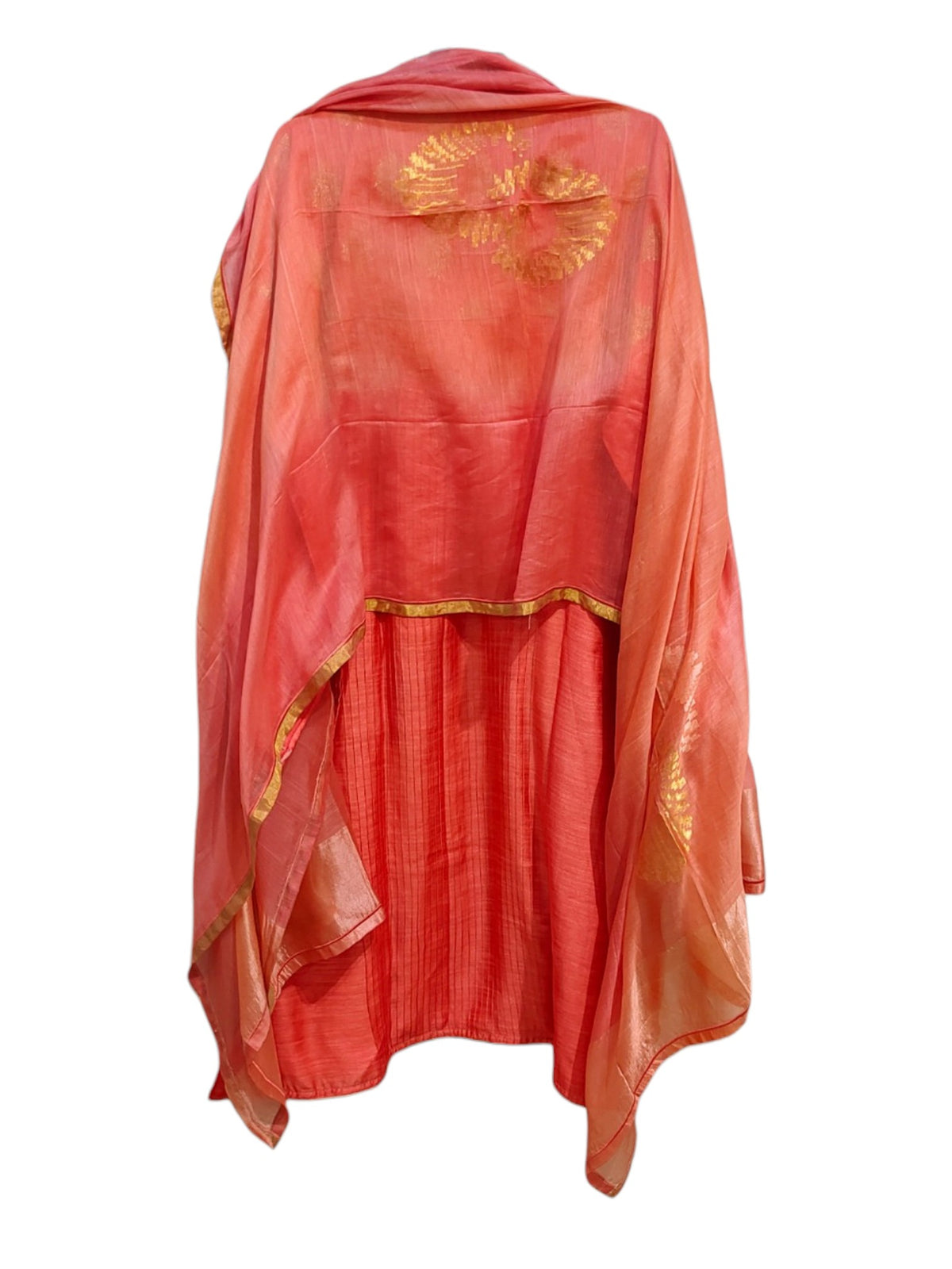Semi Stitched Chanderi Formal Suitset