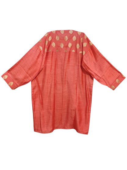 Semi Stitched Chanderi Formal Suitset