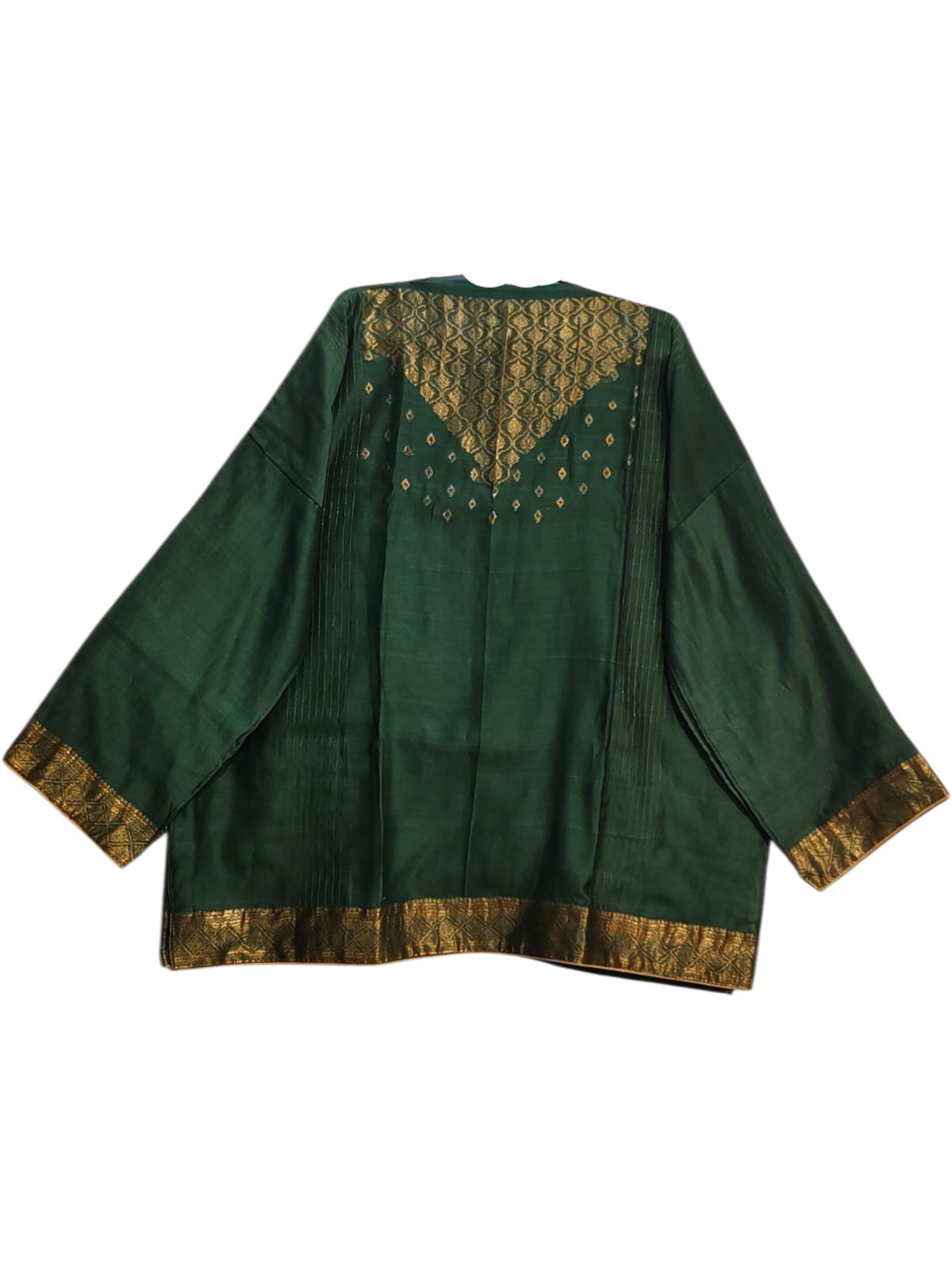 SemiStitched Chanderi Zari Woven Tunic